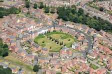 New housing at Horseshoe Crescent, Great Barr, West Midlands, 2018. Creator: Historic England