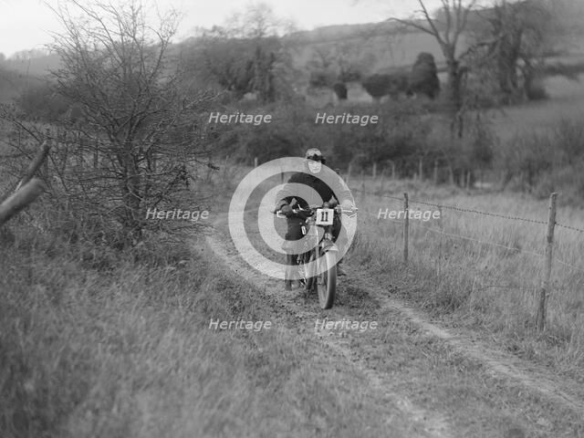 New Imperial of LSK Ford competing in the Inter-Varsity Trial, November 1931. Artist: Bill Brunell.