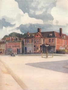 New Inn and High Street, Epsom, 1911, (1914). Artist: James S Ogilvy