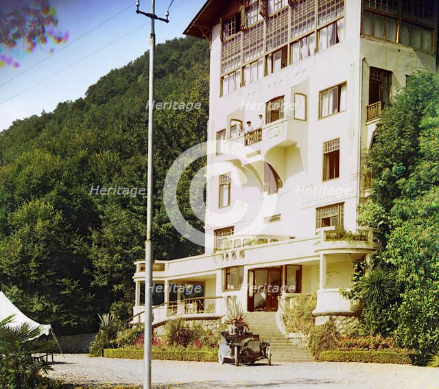 New inn, Gagra, between 1905 and 1915. Creator: Sergey Mikhaylovich Prokudin-Gorsky.