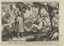 New Inventions of Modern Times [Nova Reperta], The Discovery of America, plate 1, ca. ..., ca. 1600. Creator: Theodoor Galle