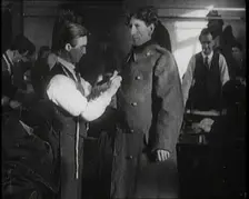 New Irish Recruits Being Kitted Out With Uniform, 1922. Creator: British Pathe Ltd