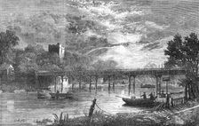 New iron bridge over the Thames at Cookham, 1868. Creator: Unknown