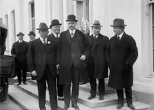 New Jersey Group at White House - Senator Billy Hughes; Tom Birch; Governor Fielder; Edward..., 1916 Creator: Harris & Ewing
