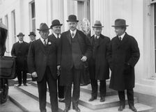 New Jersey Group at White House - Senator Billy Hughes; Tom Birch; Governor Fielder; Edward..., 1916 Creator: Harris & Ewing