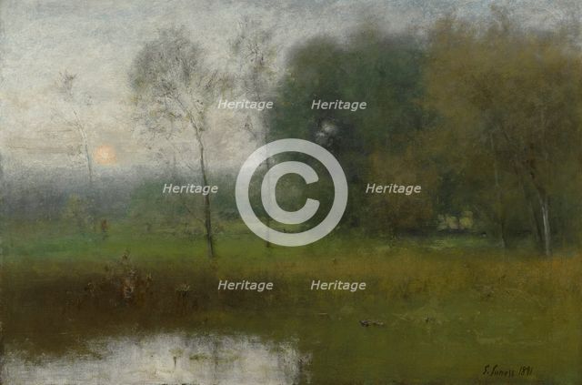 New Jersey Landscape, 1891. Creator: George Inness.