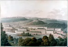 New Lanark Mills, Scotland, c1815. Creator: Unknown