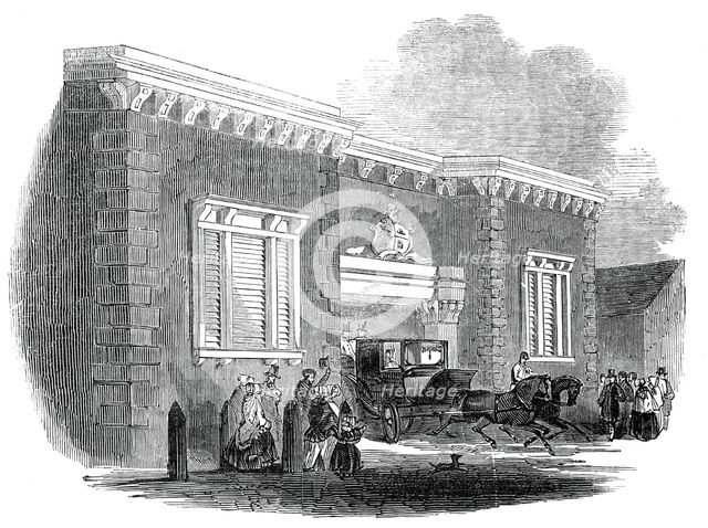 New landing place, at East Cowes, built for Her Majesty, 1845. Creator: Unknown.