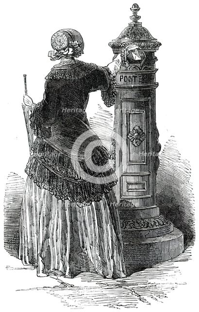 New Letter-Box, at Paris, 1850. Creator: Unknown.
