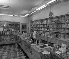 New Lodge Road Co-op self service supermarket, Barnsley, South Yorkshire, 1957. Creator: Michael Walters