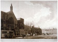 New Palace Yard and the entrance to Westminster Hall, London, 1782. Artist: Thomas Malton II