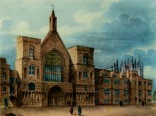 New Palace Yard and Entrance to Westminster Hall 1947. Creator: T. Coney