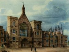 New Palace Yard and Entrance to Westminster Hall 1947. Creator: T. Coney