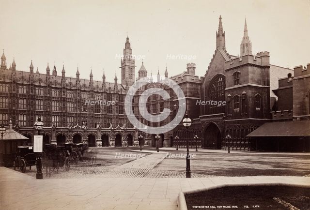 New Palace Yard, Westminster Hall, London, between 1870 and 1880. Creator: George Washington Wilson.