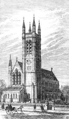 New parish church of St. Paul, Hammersmith, 1883. Creator: Unknown