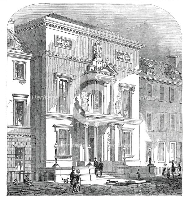 New Physicians' Hall, Edinburgh, 1845. Creator: Unknown.