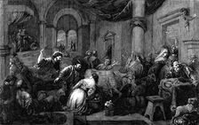 New Pictures in the National Gallery - "Christ Driving the Money-Changers out of the Temple" - paint Creator: Unknown