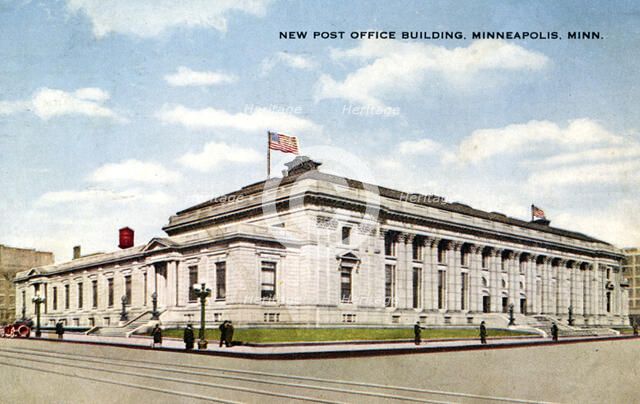 New Post Office building, Minneapolis, Minnesota, USA, 1919. Artist: Unknown