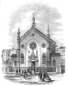 New Protestant church at Leghorn, 1864. Creator: Unknown
