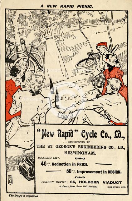 New Rapid Cycle Co, 19th century. Artist: Unknown
