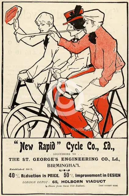 New Rapid Cycle Co, 19th century. Artist: Unknown