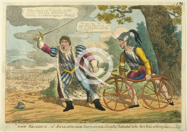 New Reading, or Shakspeare [sic] Improved. Humbly Dedicated to the Keen Critic of Drury Lane..., 181 Creator: Charles Williams.