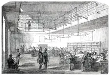 New Reading-Room at the Bank of England, opened on Wednesday, 1850. Creator: Unknown