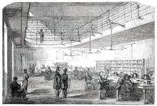 New Reading-Room at the Bank of England, opened on Wednesday, 1850. Creator: Unknown