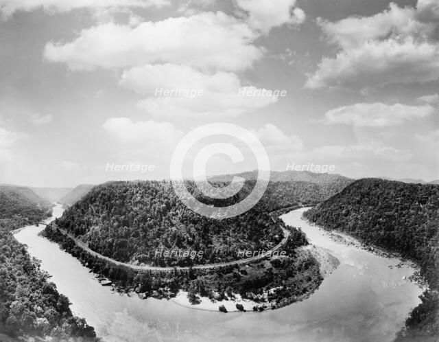 New River Canyon, W. Va. from Hawk's Nest, c.between 1910 and 1920. Creator: Unknown.