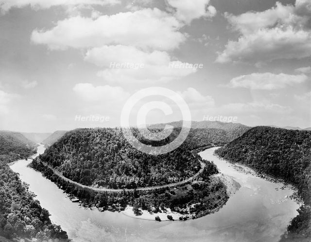 New River Canyon, W. Va. from Hawk's Nest, c.between 1910 and 1920. Creator: Unknown.