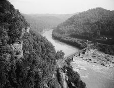New River canyon, Gauley, W. Va., c.between 1910 and 1920. Creator: Unknown