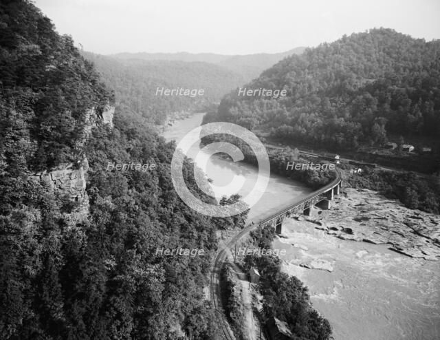 New River canyon, Gauley, W. Va., c.between 1910 and 1920. Creator: Unknown.