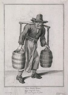 New River Water Cries of London, (c1688?). Artist: Anon
