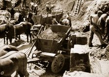 New road under construction, Germany, 1936. Creator: Unknown