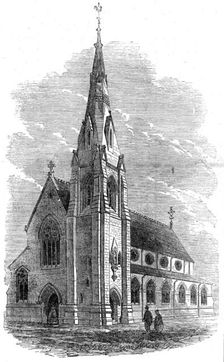 New Roman Catholic church, Rusholme, Manchester, 1862. Creator: Unknown