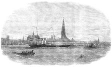 New Route to Belgium - "The Aquila" Steam-ship leaving Antwerp, 1854. Creator: Unknown