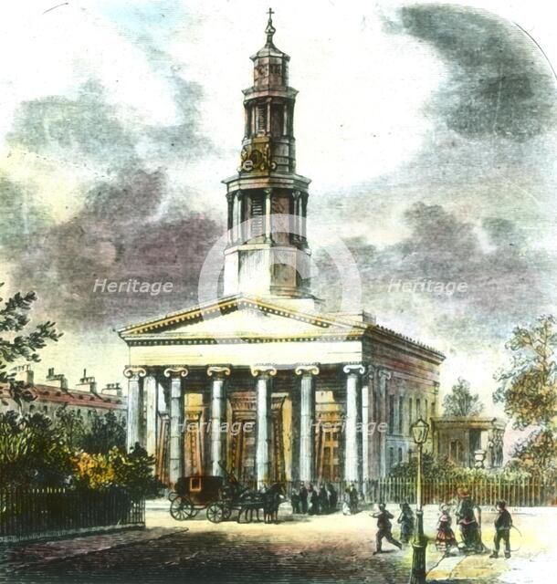 'New St. Pancras Church', 19th century. Creator: Unknown.