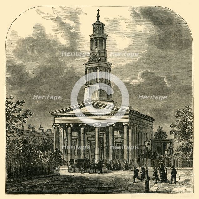 'New St. Pancras Church', c1876. Creator: Unknown.