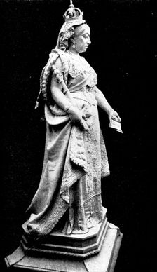 New statue of the Queen at Brighton, 1898. Creator: Unknown