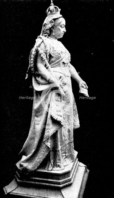 New statue of the Queen at Brighton, 1898. Creator: Unknown.