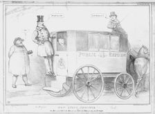 New State Omnibus, or the Man wot is Cad... 1834. Creator: John Doyle