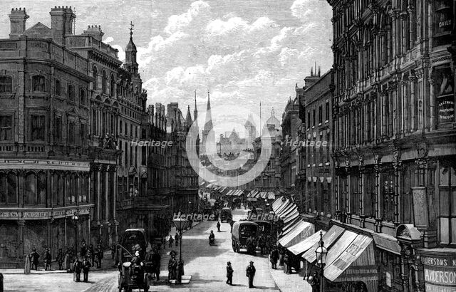New Street, Birmingham, West Midlands, 1887. Artist: Unknown