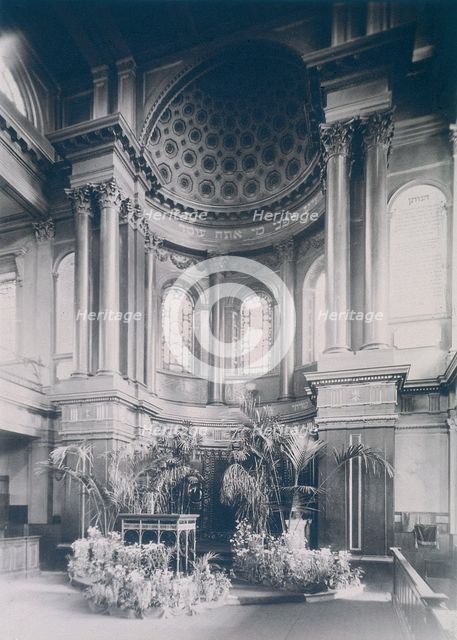 New Synagogue, Great St Helens, London, 1911. Artist: Anon