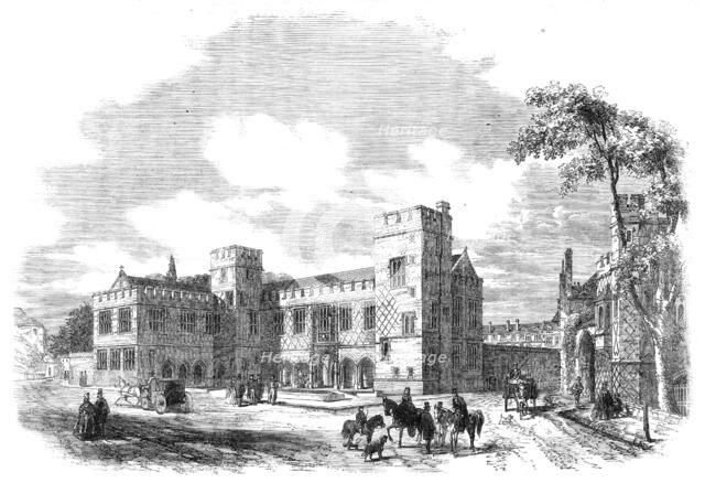 New school buildings at Eton College, 1862. Creator: Unknown.