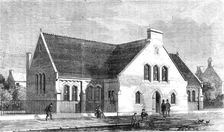 New School-Church of St. Peter's, Stepney, 1857. Creator: Unknown