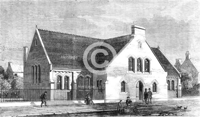New School-Church of St. Peter's, Stepney, 1857. Creator: Unknown.