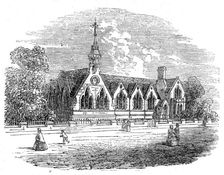 New schools at Long Ashton, near Bristol, 1862. Creator: Unknown