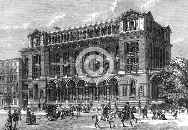 New science schools, South Kensington, London, 19th century. Artist: Unknown