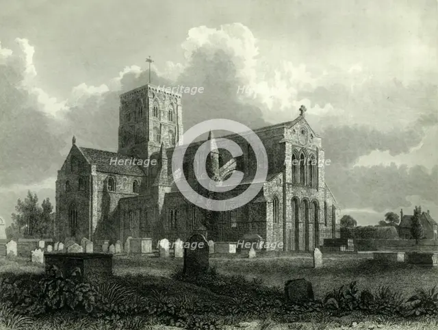 'New Shoreham Church', 1835. Creator: Charles J Smith.