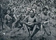 New South Wales Aborigines - King Billy and his A.D.C.'s, c1900. Creator: Unknown